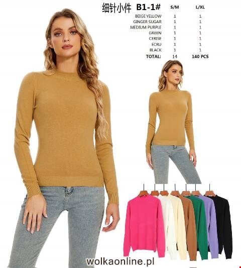 Sweter damskie B1-1 Mix kolor S/M-L/XL