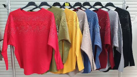 Sweter damskie 6476 Mix kolor Standard