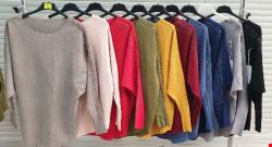 Sweter damskie 6482 Mix kolor Standard