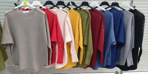 Sweter damskie 6484 Mix kolor Standard