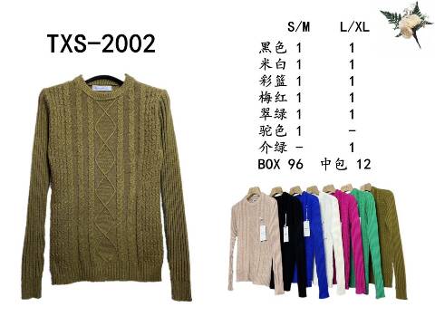 Sweter damskie TXS-2002 Mix kolor S/M-L/XL
