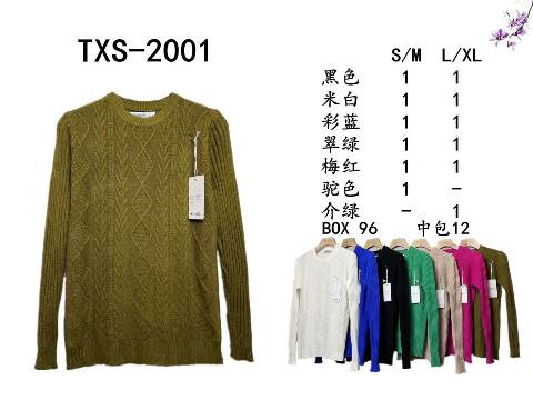 Sweter damskie TXS-2001 Mix kolor S/M-L/XL 1
