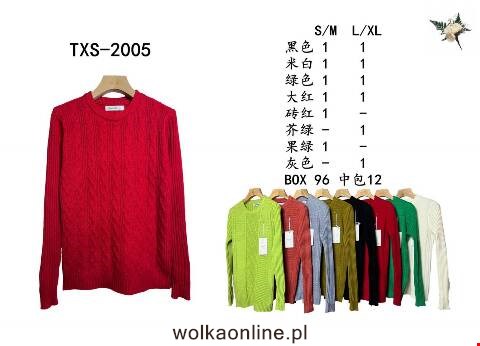 Sweter damskie TXS-2005 Mix kolor S/M-L/XL