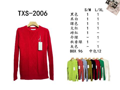 Sweter damskie TXS-2006 Mix kolor S/M-L/XL