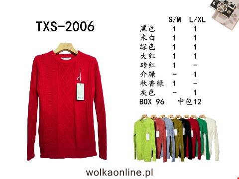 Sweter damskie TXS-2006 Mix kolor S/M-L/XL