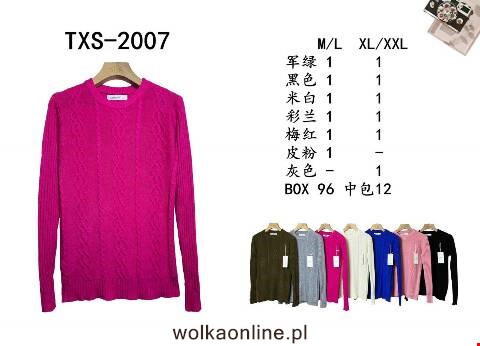 Sweter damskie TXS-2007 Mix kolor S/M-L/XL