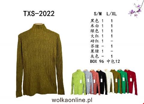 Sweter damskie TXS-2022 Mix kolor S/M-L/XL
