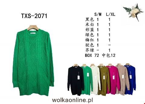 Sweter damskie TXS-2071 Mix kolor S/M-L/XL