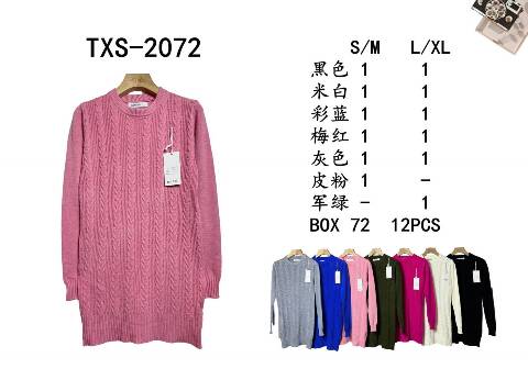 Sweter damskie TXS-2072 Mix kolor S/M-L/XL 1