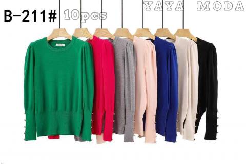 Sweter damskie B-211 Mix kolor Standard