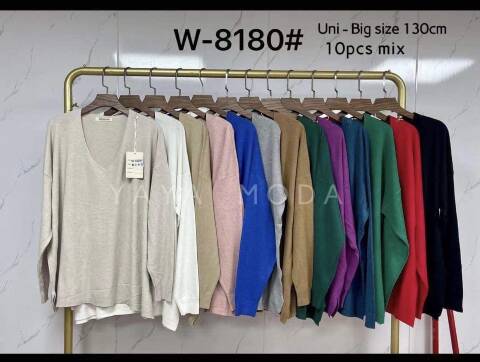 Sweter damskie W-8180 Mix kolor Standard