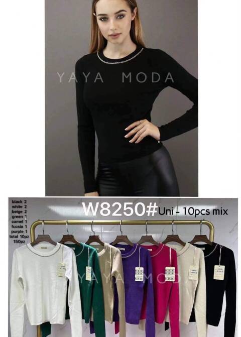 Sweter damskie W8250 Mix kolor Standard 1