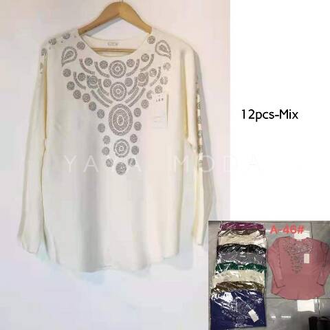 Sweter damskie A-46 Mix kolor Standard 1