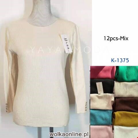 Sweter damskie K-1375 Mix kolor Standard