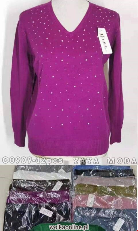 Sweter damskie C0909 Mix kolor Standard