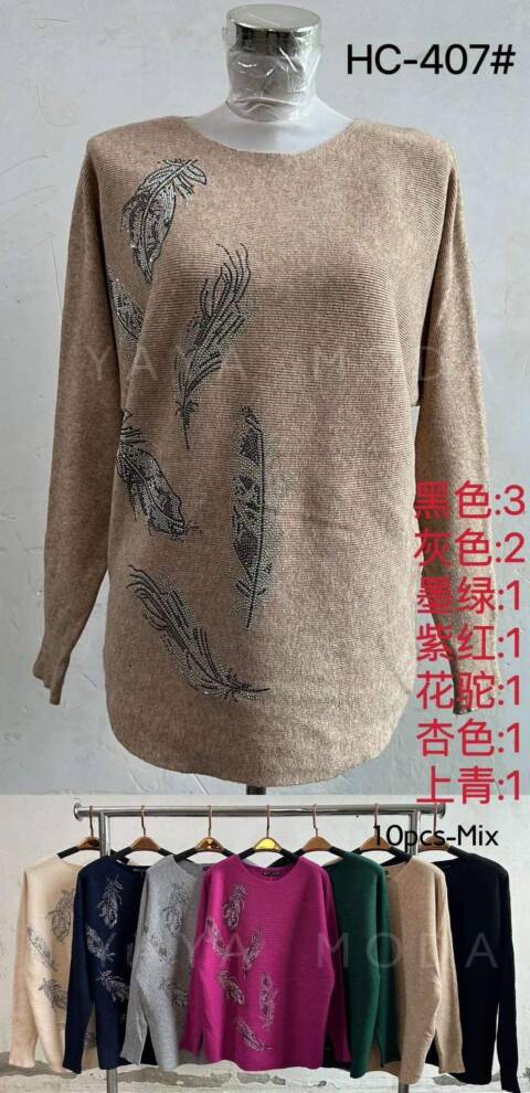 Sweter damskie HC-407 Mix kolor Standard 1