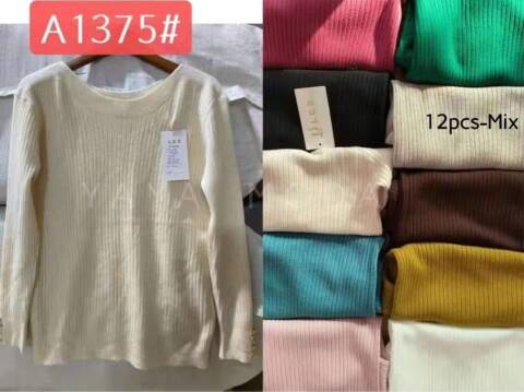 Sweter damskie A1375 Mix kolor Standard