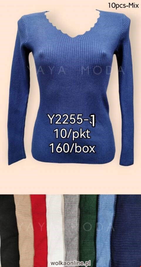 Sweter damskie A2255-1 Mix kolor Standard