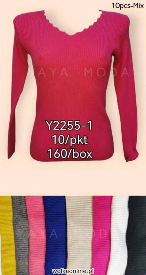 Sweter damskie A2255-1 Mix kolor Standard