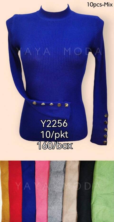 Sweter damskie A2256 Mix kolor Standard