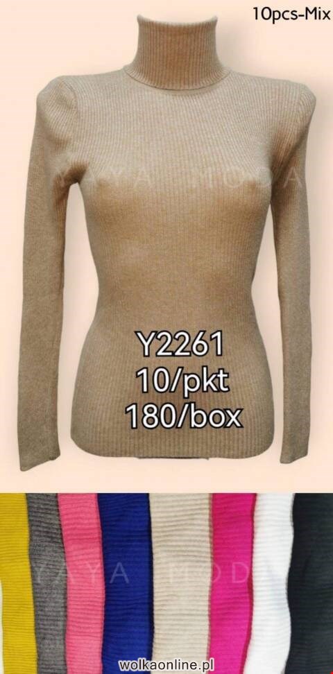 Sweter damskie A2261 Mix kolor Standard