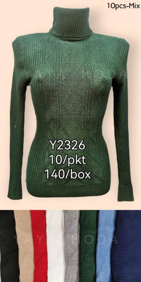 Sweter damskie A2326 Mix kolor Standard