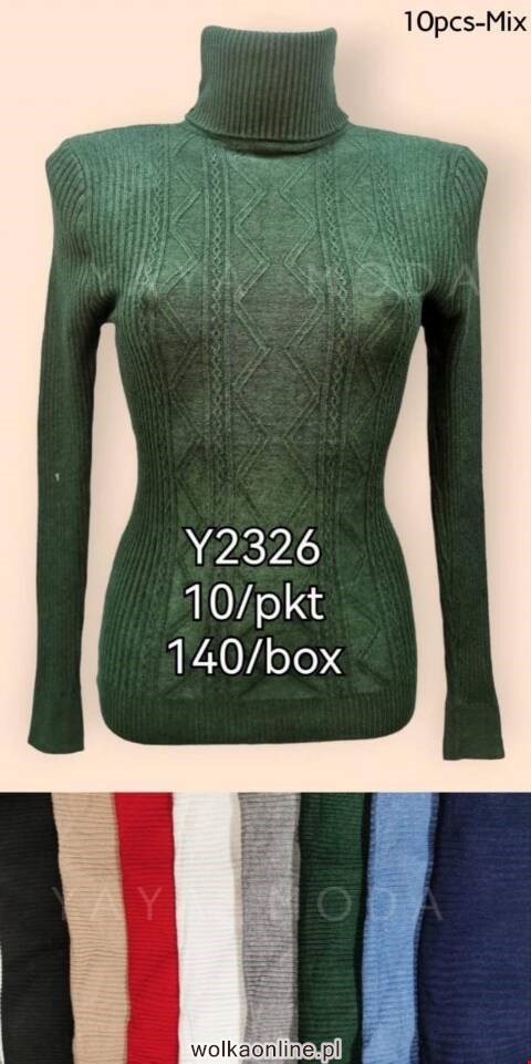 Sweter damskie A2326 Mix kolor Standard