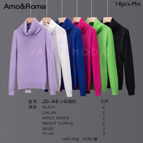Sweter damskie JD-A8 Mix kolor Standard
