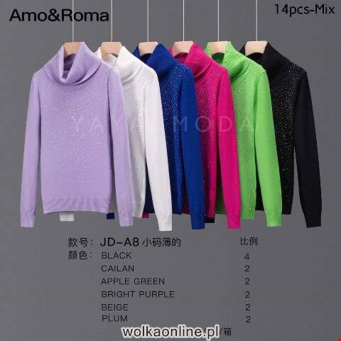 Sweter damskie JD-A8 Mix kolor Standard