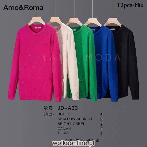 Sweter damskie JD-A33 Mix kolor Standard