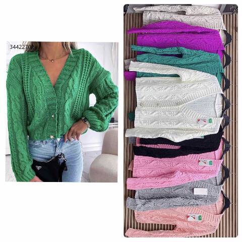 Sweter damskie 7542 Mix kolor Standard (Towar Włoskie) 1