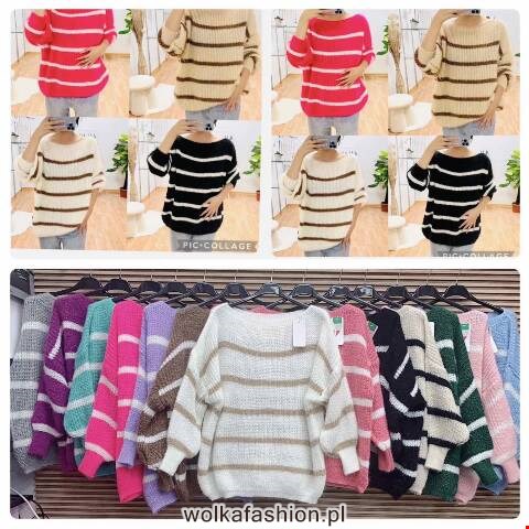 Sweter damskie 7544 Mix kolor Standard (Towar Włoskie)