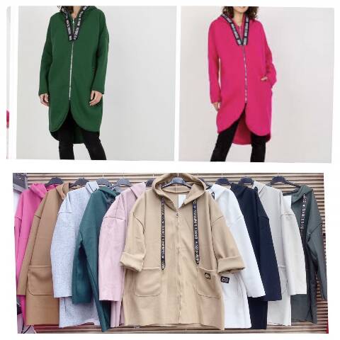 Narzutka damskie 7547 Mix kolor Standard (Towar Włoskie)