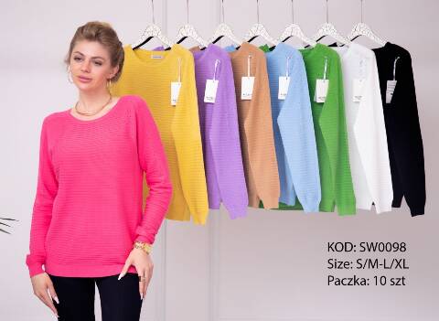 Sweter damskie SW0098 Mix kolor S/M-L/XL