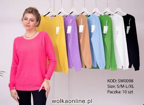 Sweter damskie SW0098 Mix kolor S/M-L/XL