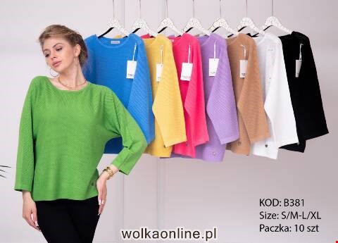 Sweter damskie B381 Mix kolor S/M-L/XL