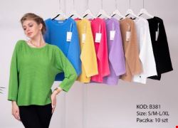 Sweter damskie B381 Mix kolor S/M-L/XL