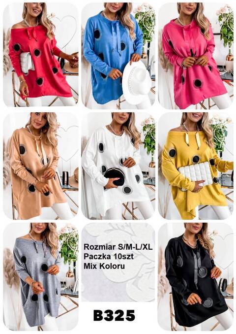 Sweter damskie F325 Mix kolor S/M-L/XL 1