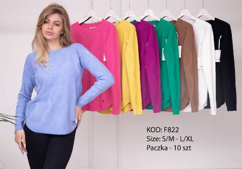 Sweter damskie B822 Mix kolor S/M-L/XL 1
