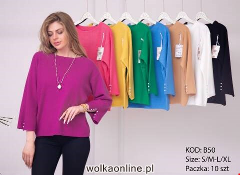 Sweter damskie B50 Mix kolor S/M-L/XL