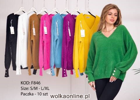 Sweter damskie F846 Mix kolor S/M-L/XL
