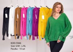 Sweter damskie F846 Mix kolor S/M-L/XL