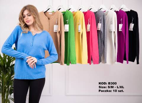 Sweter damskie B300 Mix kolor S/M-L/XL