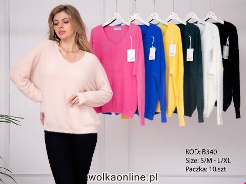 Sweter damskie B340A Mix kolor S/M-L/XL