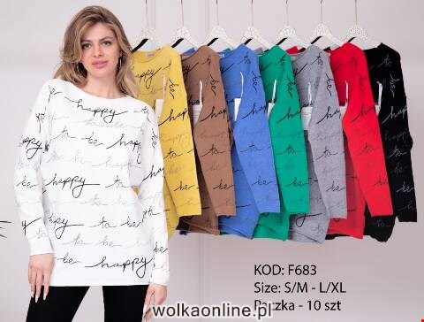 Sweter damskie F683 Mix kolor S/M-L/XL