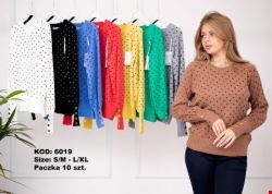Sweter damskie 6019 Mix kolor S/M-L/XL