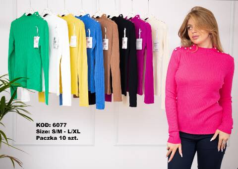 Sweter damskie 6077 Mix kolor S/M-L/XL 1