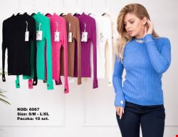 Sweter damskie 6067 Mix kolor S/M-L/XL