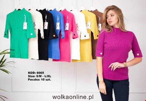 Sweter damskie 6065 Mix kolor S/M-L/XL