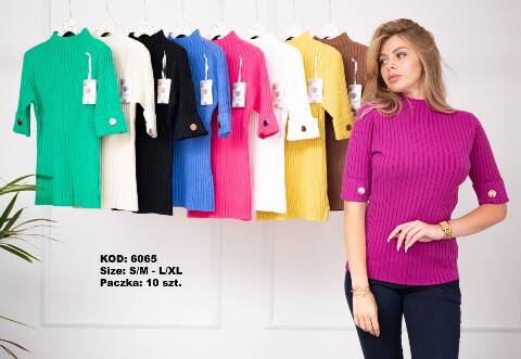 Sweter damskie 6065 Mix kolor S/M-L/XL 1